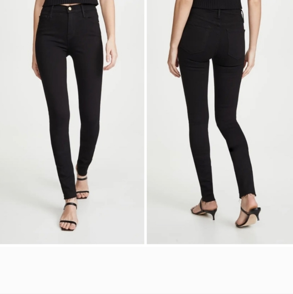 FRAME Forever Karlie Tall Skinny Jean, Color Noir (Black),  Size 25, Shopbop